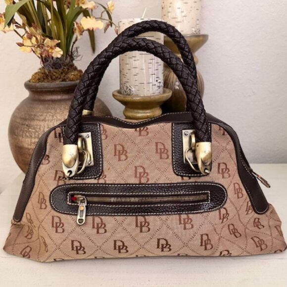 Dooney & Bourke Rare Vintage Monogram Satchel Limited Edition-VGVC - Picture 1 of 16